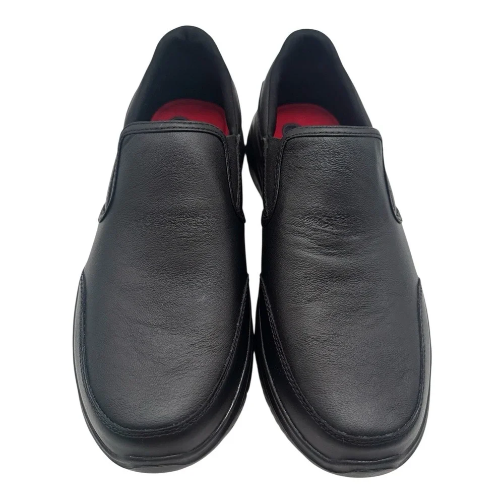 Skechers Work Advantage SR Bronwood Shoes Mens Sz 10 Back‎ Leather Slip On 77071